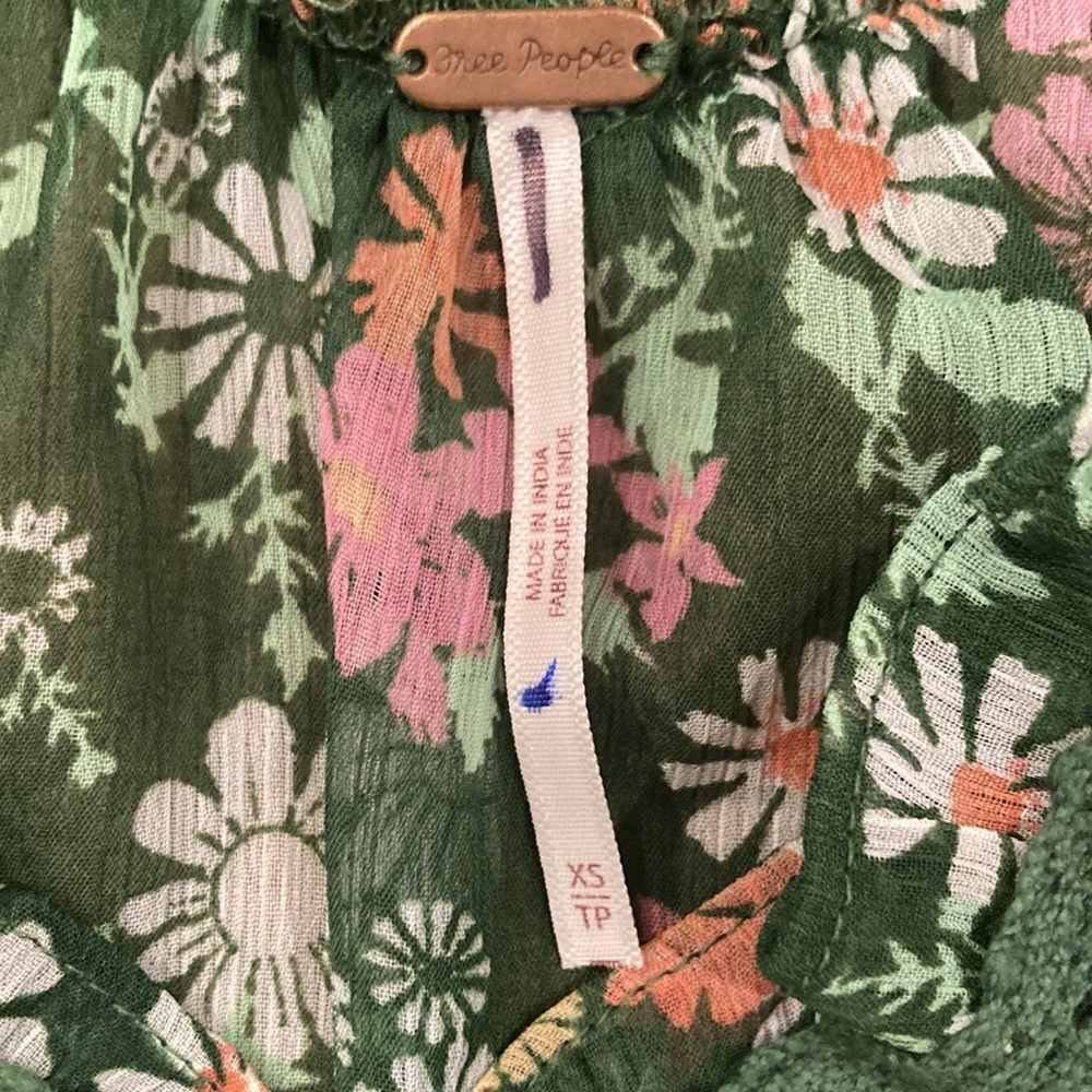 Free People Rylee Printed Top XS - Picture 5 of 9